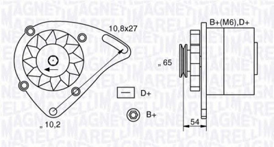 MAGNETI MARELLI 063341454010 -  Генератор